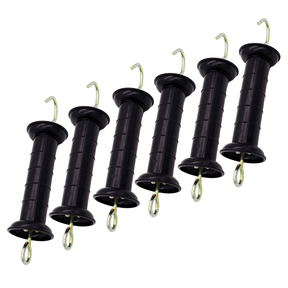JBTOZIUY insulated spring gate handle in black for safer operation.