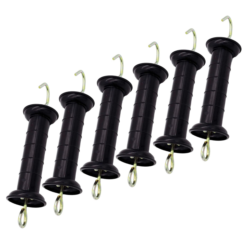JBTOZIUY insulated spring gate handle in black for safer operation.