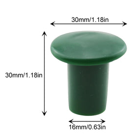 JCBIZ 12-pack green mushroom caps ideal for garden pole safety