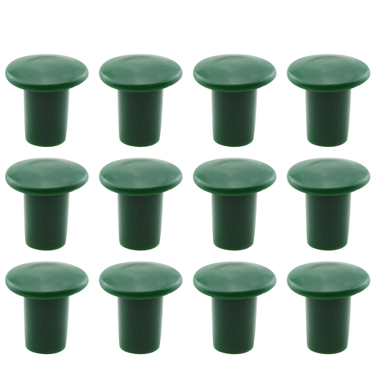 JCBIZ green mushroom rebar cap 30mm protecting garden poles from wear and snagging
