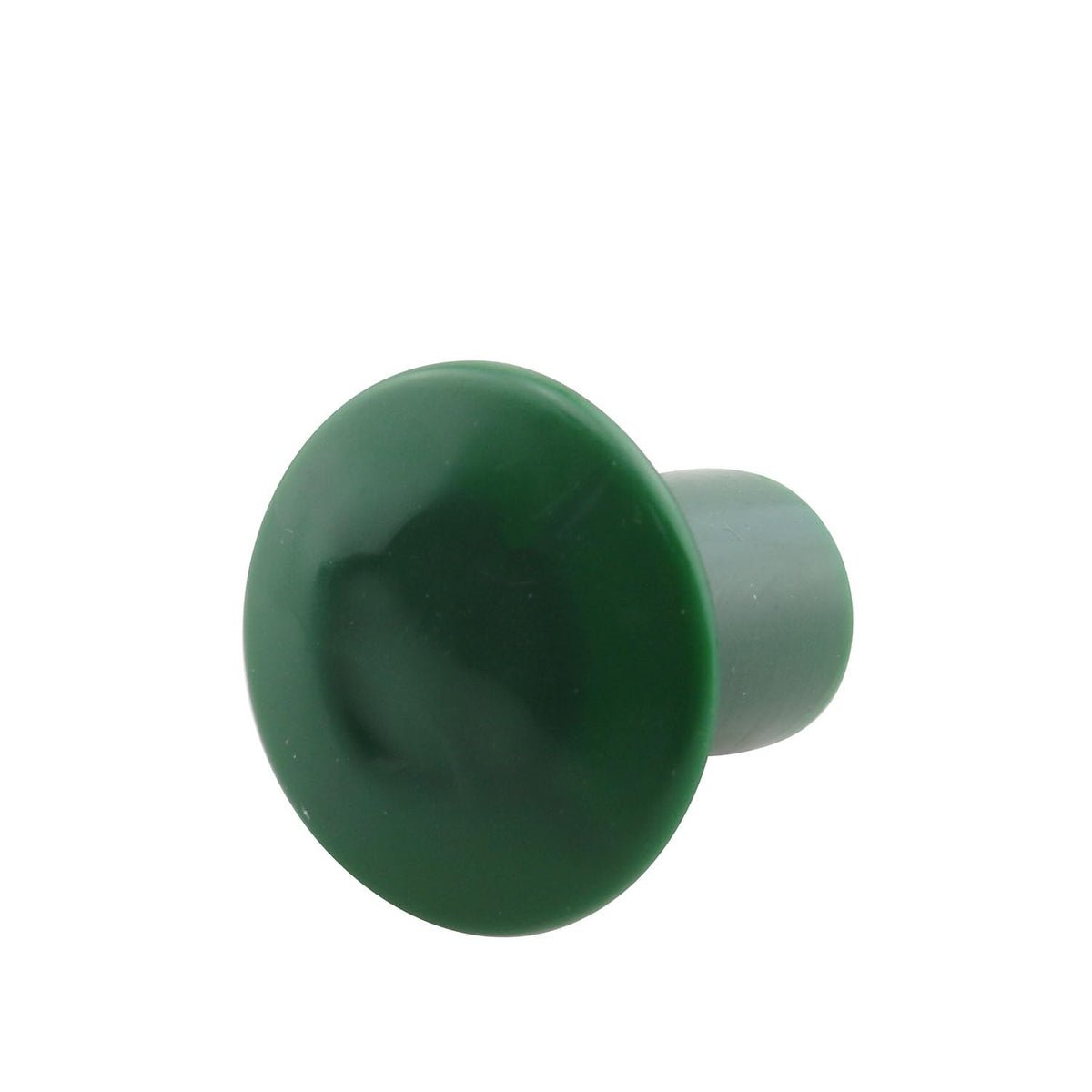 JCBIZ green plastic safety cap close-up highlighting durability and visibility