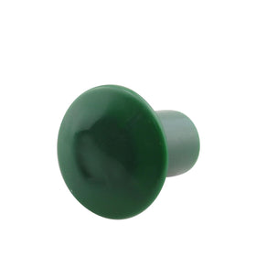 JCBIZ green plastic safety cap close-up highlighting durability and visibility