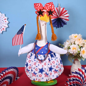 JcHrmers 23-inch porch goose costume fits easily with elastic closure.