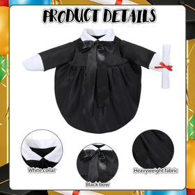 JcHrmers black graduation gown and cap on a goose for a celebratory garden look.