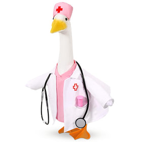 JcHrmers nurse week porch goose costume on display for porch charm