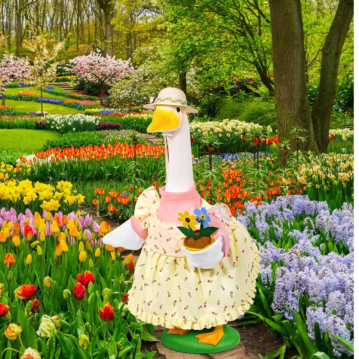 JcHrmers Premium soft fabric feels durable yet gentle for garden displays.