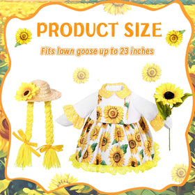 JcHrmers straw hat with pigtails completes an outdoor garden look