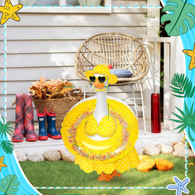 JcHrmers summer goose costume boosts outdoor party atmosphere