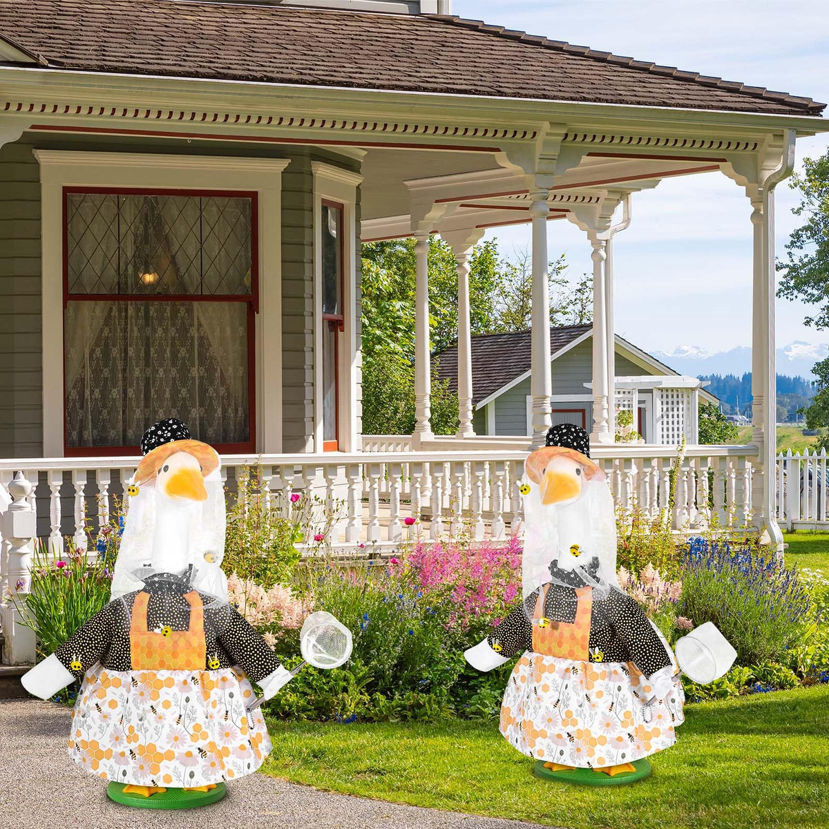 JcHrmers valentines-spring party goose outfit for festive yard scenes.