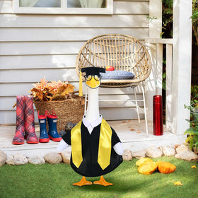JcHrmers yard party decoration featuring a graduation goose