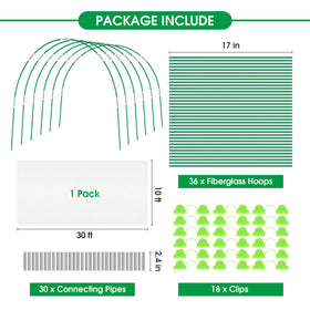 JCKHXG clips secure netting to hoops for stable, reusable coverage.