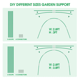 JCKHXG versatile garden barrier suits tomatoes, berries, and flowering plants.