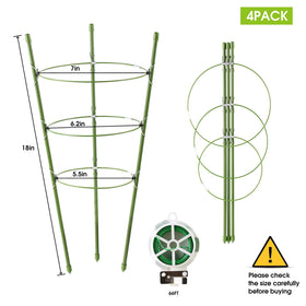 JCKHXG steel-core cage with plastic coating resists rust while guiding vines upward.