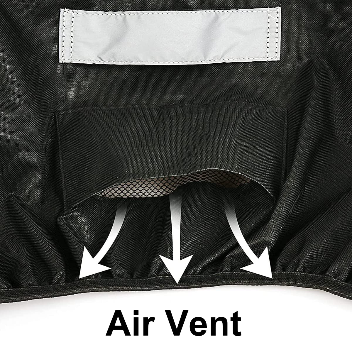 JCLMER built-in grill cover vents promote airflow and quick cool-down