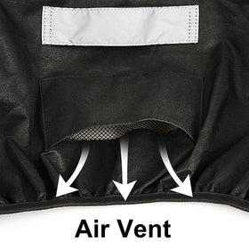 JCLMER built-in grill cover vents promote airflow and quick cool-down