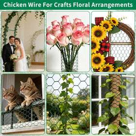 Jcmbreltik flower netting used to support decorative floral displays.
