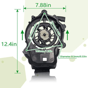 Side view highlights compact design for easy installation on select JDLLONG models.