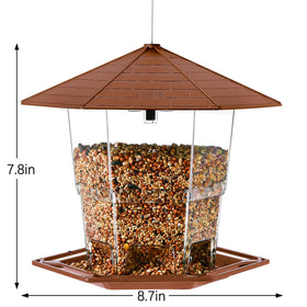 Jealoeur feeder arrives ready to hang and easy to fill.