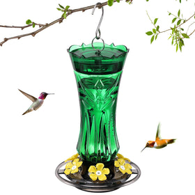 Jealoeur hummingbird feeder with six ports for shared feeding