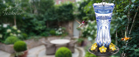 Jealoeur blue feeder is dishwasher-safe for quick cleaning