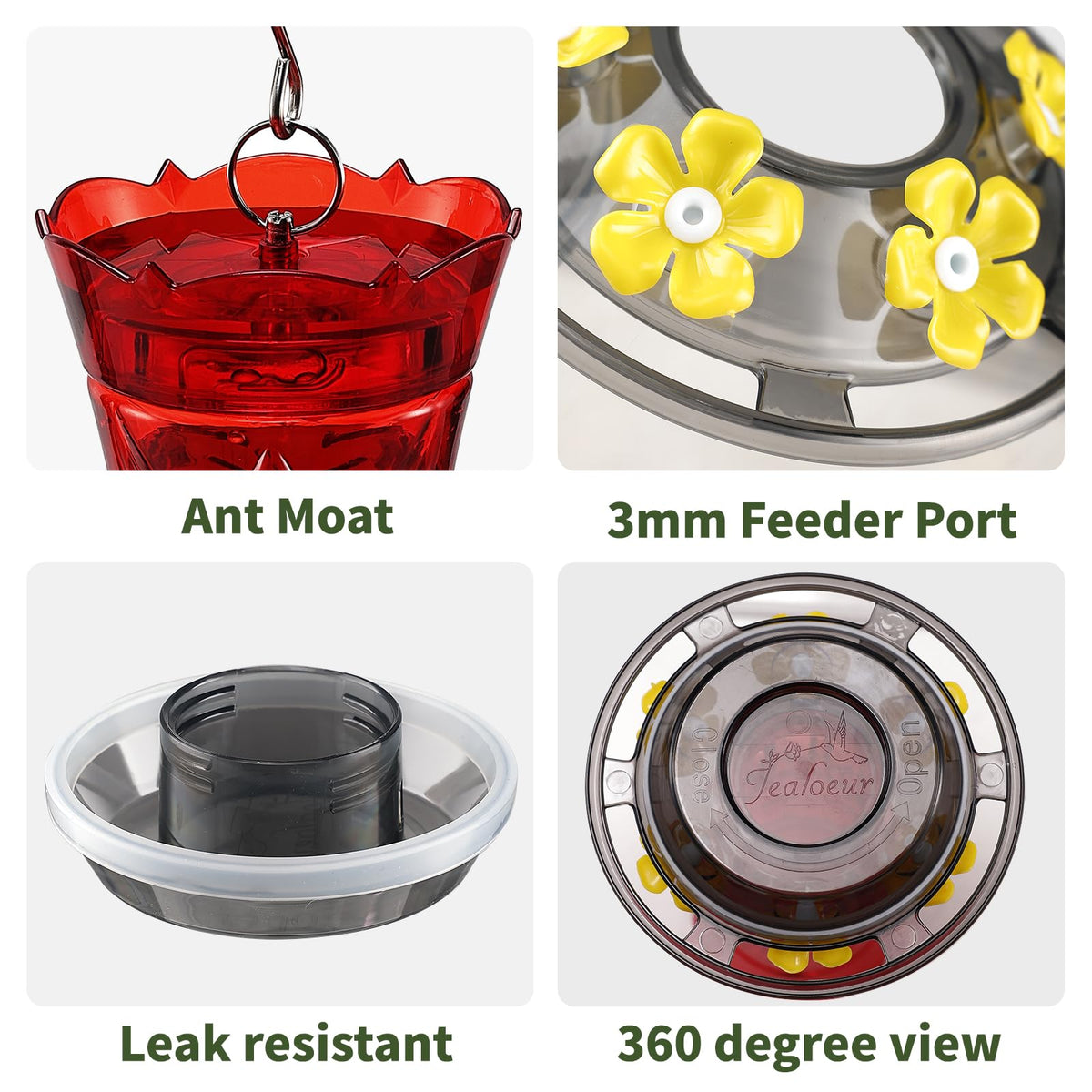Jealoeur 18 oz capacity reduces refills during busy migration weeks