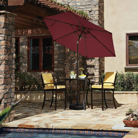 JEAREY 6 rib iron frame delivers sturdy support for patios