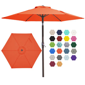 JEAREY 7.5 ft umbrella open, shading an outdoor table