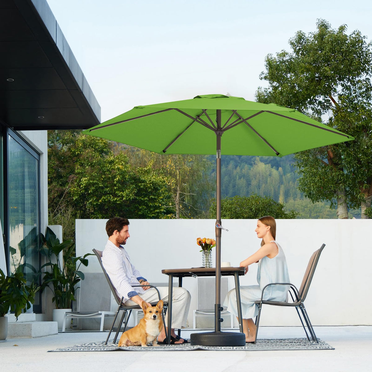JEAREY six-rib frame provides sturdy support