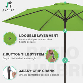 JEAREY tilt-button makes redirecting shade fast and easy