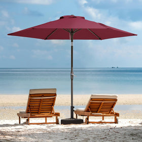 JEAREY burgundy fabric offers UV protection and rain resistance