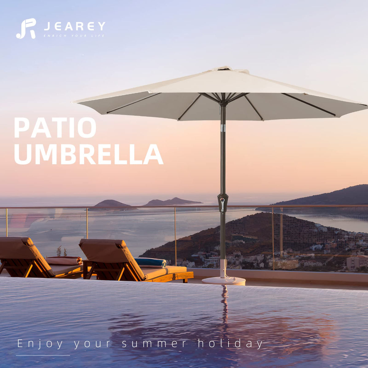 JEAREY double-layer vent enhances airflow and reduces sway.