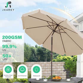 JEAREY eight-rib frame offers strong wind resistance