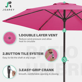 JEAREY durable outdoor fabric blocks sun and resists water for longevity.