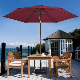 JEAREY burgundy outdoor umbrella suitable for deck and garden