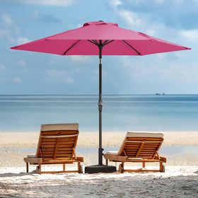 JEAREY poolside/beach umbrella provides versatile shade by water