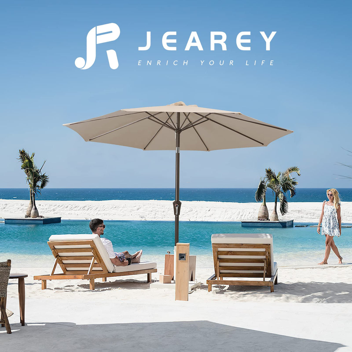 JEAREY powder-coated iron pole delivers durable, stable support.