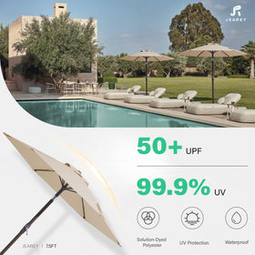 JEAREY umbrella-tilt-button control lets you block harsh sun at any angle.
