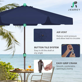 JEAREY tilt mechanism at 45 degrees for flexible shade