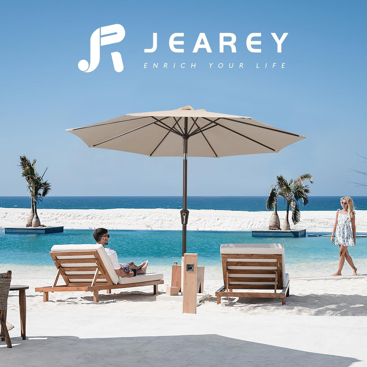 JEAREY waterproof canopy resists rain for outdoor comfort