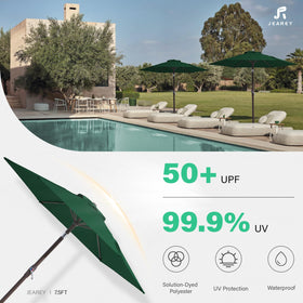 JEAREY wind-vent canopy provides airflow and wind resistance