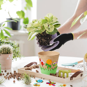 Jecery kids crafting garden activity for creativity