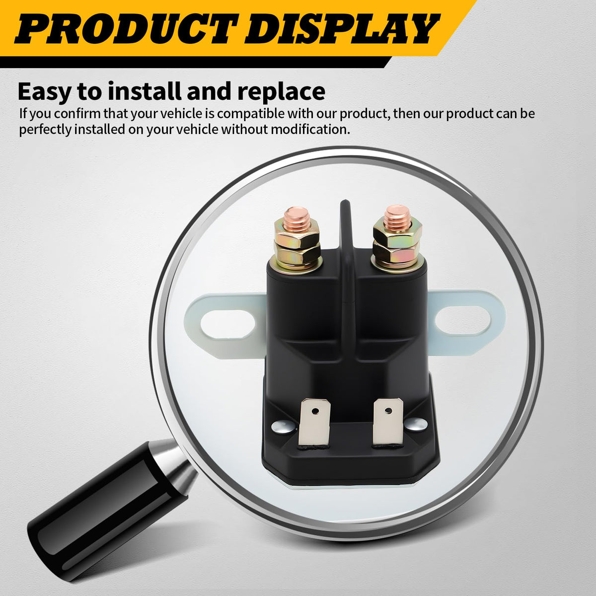 Jecoupoon solenoid mounted on a Cub Cadet tractor enables smooth ignition and quick engagement