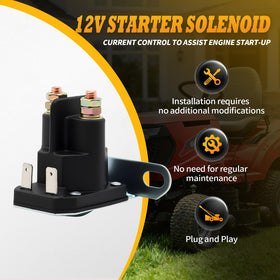 Jecoupoon starter solenoid package included ensures quick setup for your mower