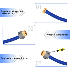 Jeeker aluminum fittings and zinc clamps provide durable, corrosion-resistant repairs