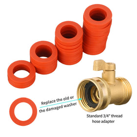 Jeeker red rubber gasket highlights material and thickness for flexible, reliable sealing.