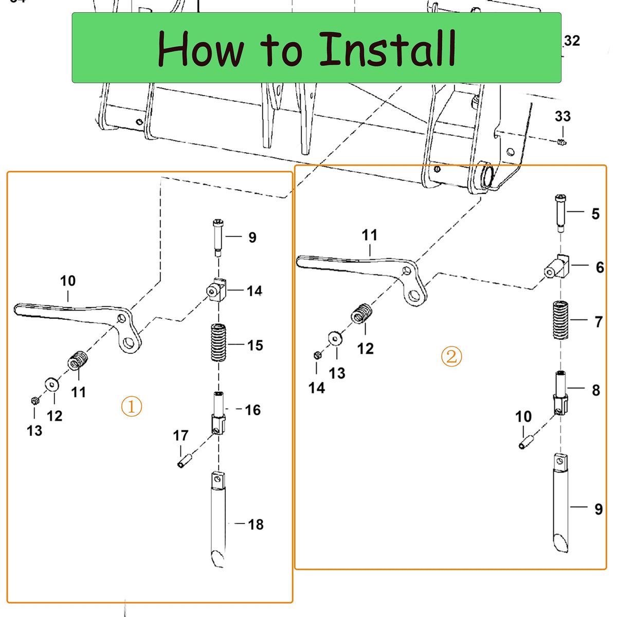 JEENDA Bob-Tach right lever kit provides precise grip for quick tool changes