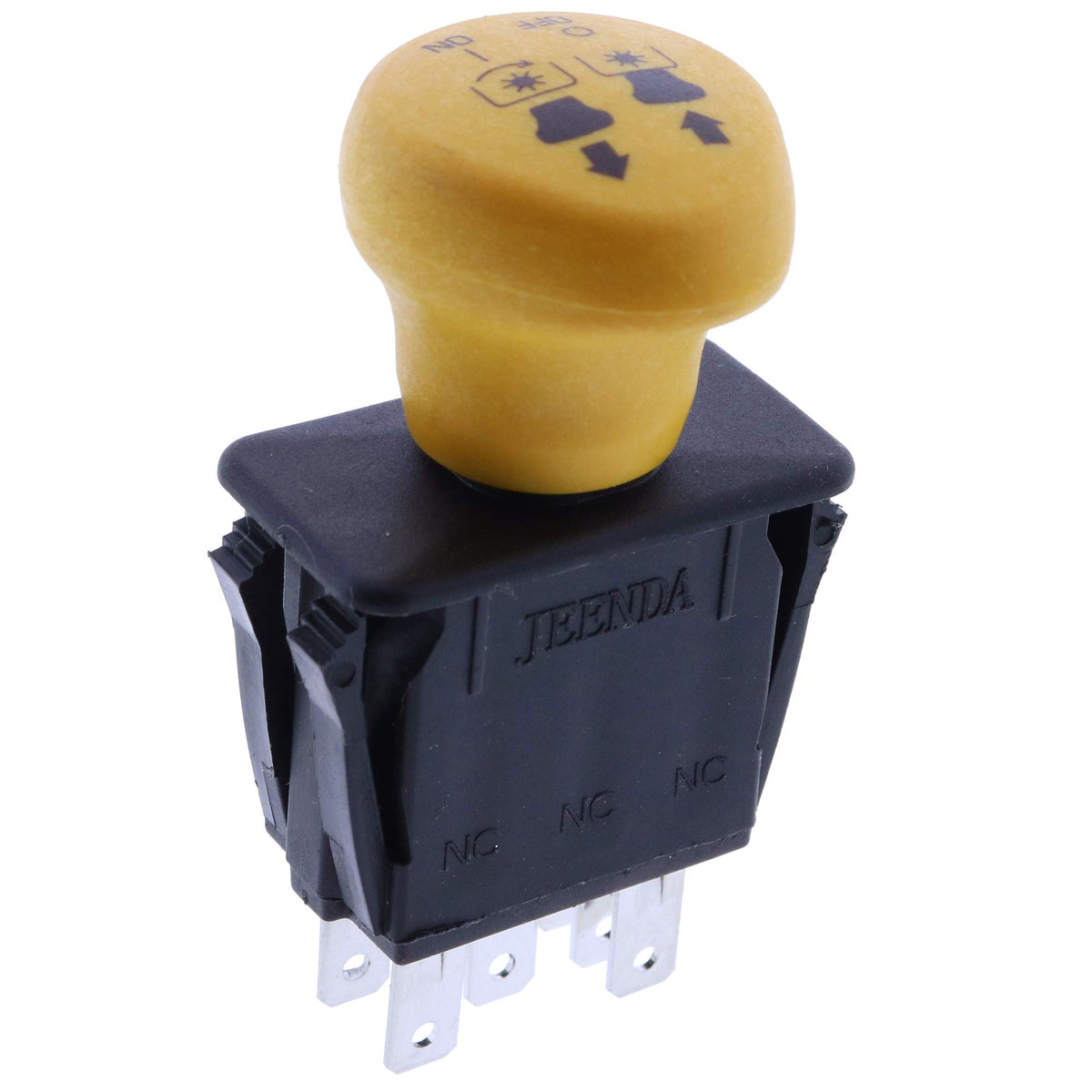 JEENDA PTO switch close-up reveals seven terminals for reliable connections