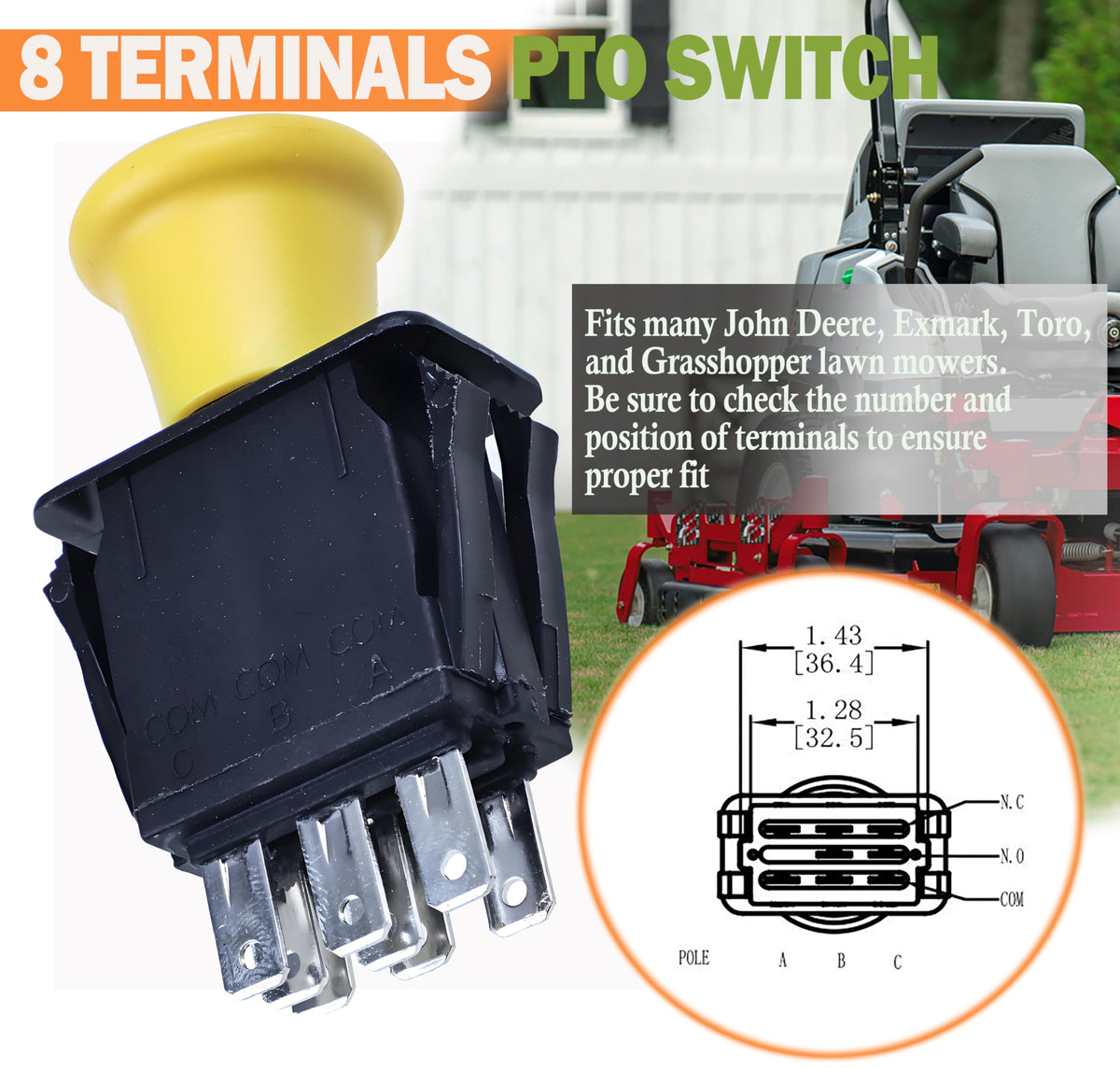 JEENDA PTO switch for Exmark Lazer Z improves control during mowing tasks