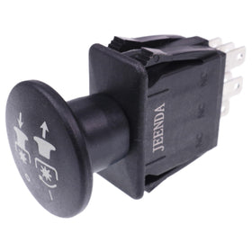 JEENDA PTO switch labels close-up confirms clear, wiring-ready markings.
