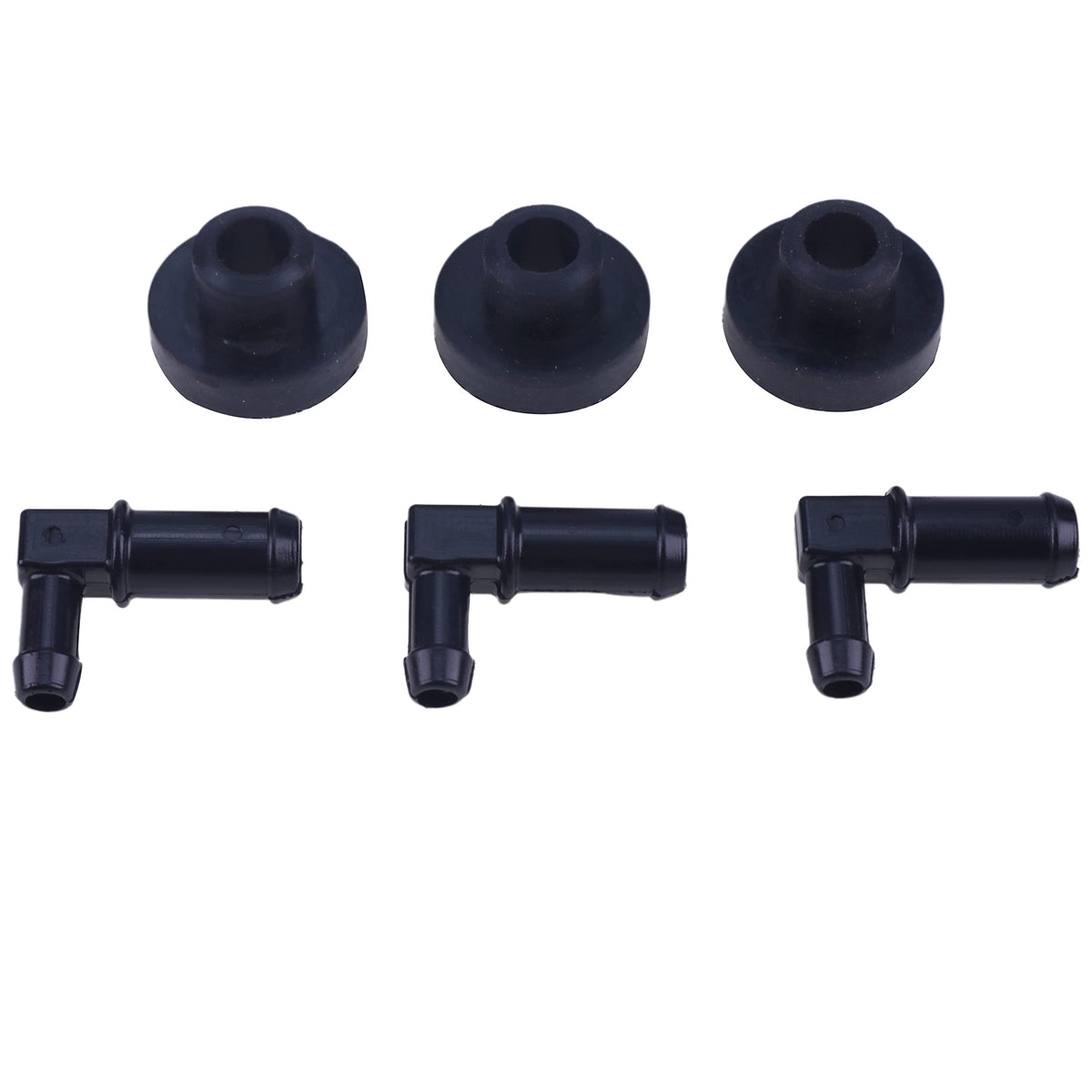 JEENDA replacement kit includes 3 stems and 3 bushings for quick repairs.